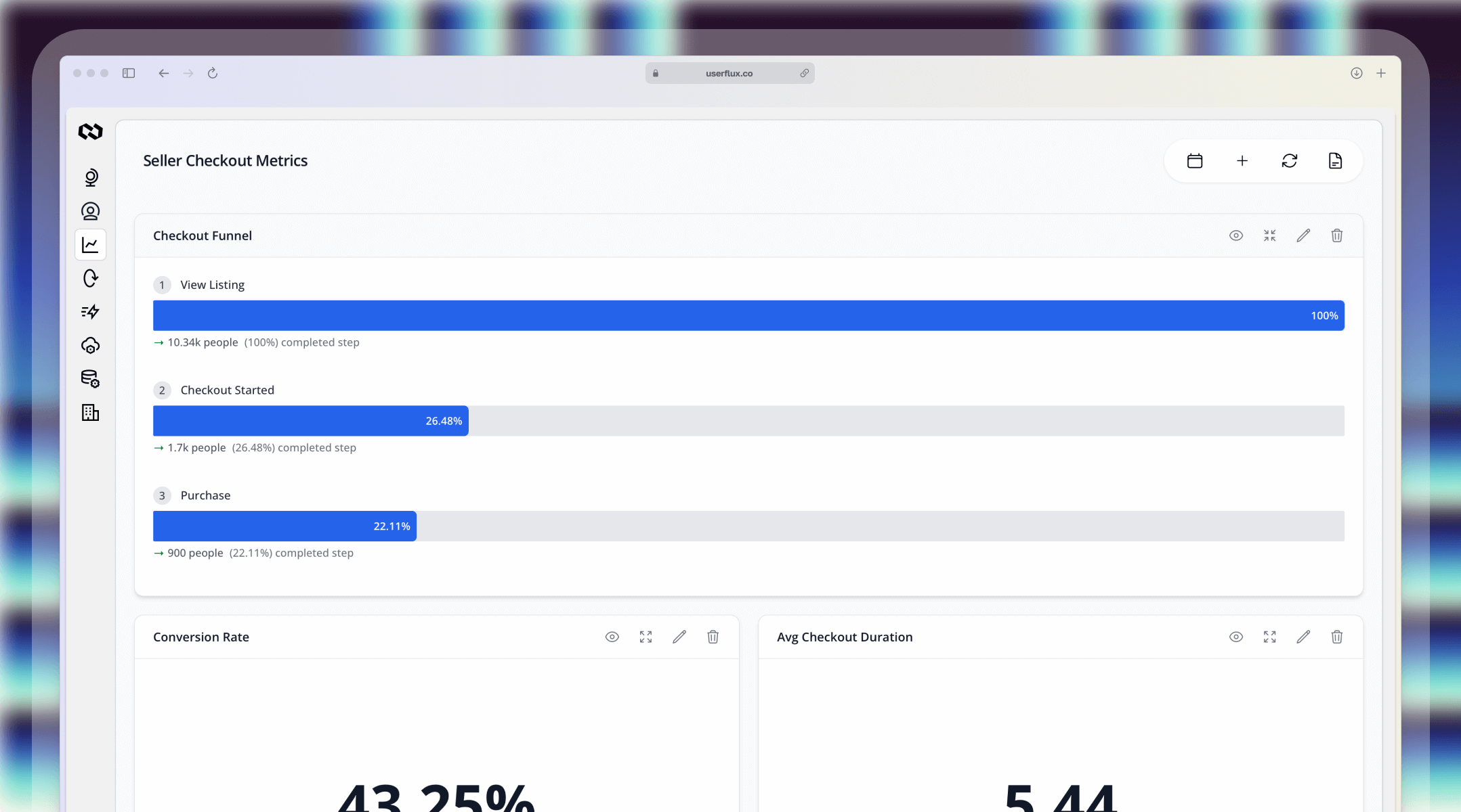 Seller analytics hero visual